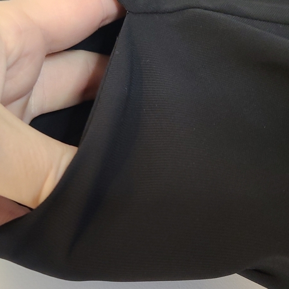 TRÏBE SOLID Black Sheer Culottes with Elastic Waistband Size Small NWT - Picture 9 of 11
